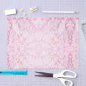  roze bloemenprint tissuepapier (Craft)