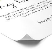 Roze bloemenring jacht bruidsfeest spel poster (Hoek)