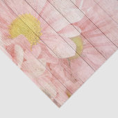 Roze Bloemenscène Tissuepapier (Detail)