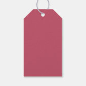 Roze bloemenschedel Halloween bruidsfeest cadeautj Cadeaulabel (Achterkant)