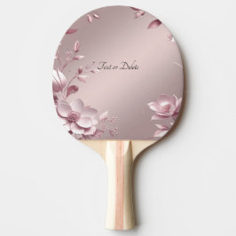 Roze Bloemenschilderij Pingpongbat Tafeltennisbatje