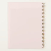 Roze Bloemenschildering in Waterverf 2026 Planner (Achterkant)