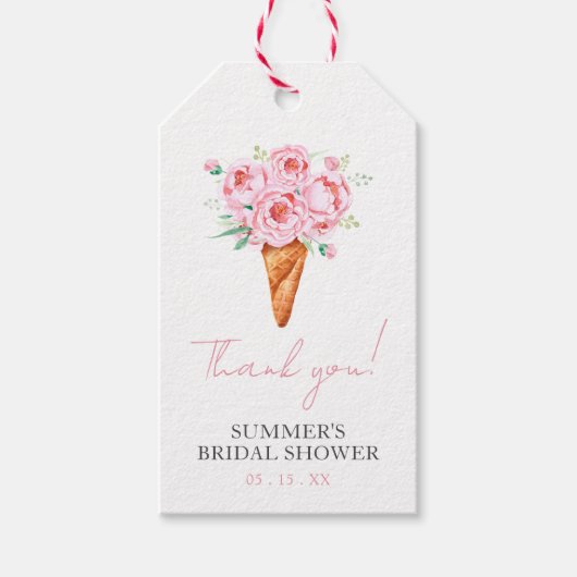 Roze bloemenschoenen zijn opgekapt Vrijgezellenfee Cadeaulabel (Voorkant)