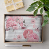 Roze bloemenserie ontwerp 10 tissuepapier (Geschenk)
