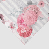 Roze bloemenserie ontwerp 10 tissuepapier (Detail)