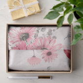 Roze bloemenserie ontwerp 5 tissuepapier (Geschenk)