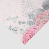 Roze bloemenserie ontwerp 5 tissuepapier (Detail)