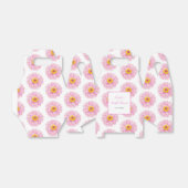 Roze bloemensieraden bruidsdouche bedankdoosjes (Uitgevouwen)