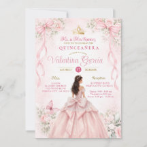 Roze bloemensierlint Quinceañera