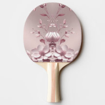 Roze Bloemenslag Pingpongbat
