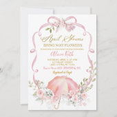 Roze bloemenslinger Coquette aprilbui Kaart (Voorkant)