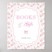 Roze bloemenslinger Love Shack Boeken en Cadeaus Poster (Voorkant)