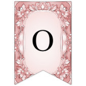 Roze bloemenslinger vlag vlaggetjes (Tweede vlag)