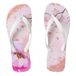 Roze Bloemenslippers Teenslippers