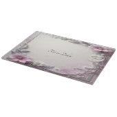 Roze bloemensnijplank met frame snijplank (Hoek)