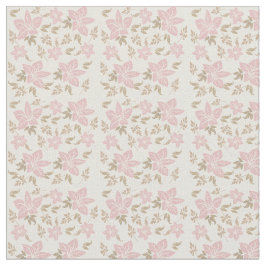 Roze bloemenstof stof
