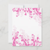 Roze bloemenswirl (leeg) (Achterkant)