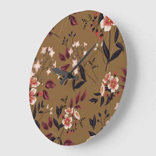 Roze bloementak, abstracte compositie. grote klok (Hoek)