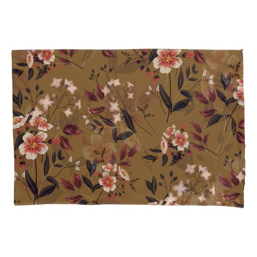 Roze bloementak, abstracte compositie. kussensloop (Voorkant)