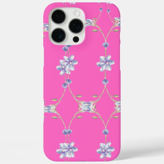 Roze bloementelefoonhoesje Case-Mate iPhone case (Achterkant)