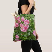 Roze Bloementuin Boodschappentas Tote Bag (Dichtbij)