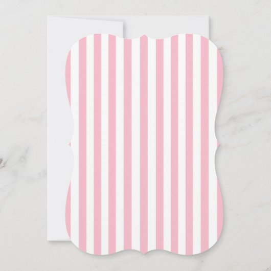  roze bloementuin boog Baby shower Kaart (Achterkant)