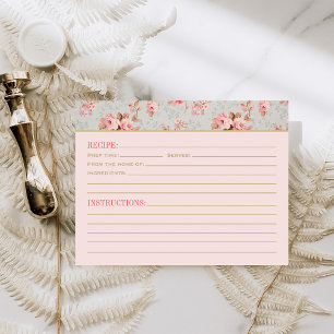 roze bloementuin bruiloft recept Kaart