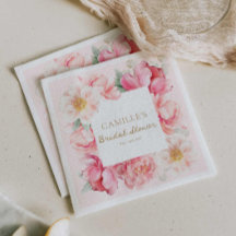 Roze bloementuin bruiloftsborrel