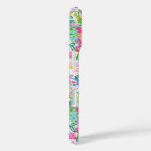 Roze bloementuin met monogram Case-Mate iPhone case (Achterkant / Rechts)