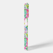 Roze bloementuin met monogram Case-Mate iPhone case (Achterkant / Rechts)