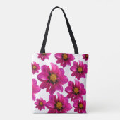 Roze bloementuin Persoonlijke naam overal Prin Tote Bag (Achterkant)