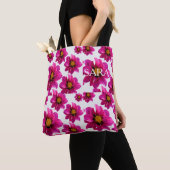 Roze bloementuin Persoonlijke naam overal Prin Tote Bag (Dichtbij)