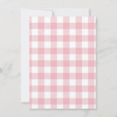 Roze bloementuin Sommige konijntje is het draaien  Kaart (Achterkant)