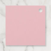 Roze Bloementuin Sweet Pea In Pod Baby shower Bedankjes Labels (Achterkant)