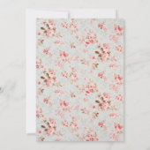 roze bloementuin Vrijgezellenfeest Kaart (Achterkant)