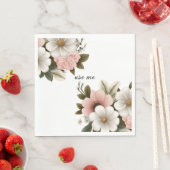 roze bloemenvector servet (Insitu)