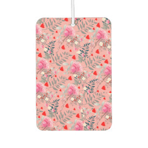 Roze bloemenveld luchtverfrisser