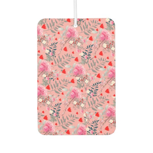 Roze bloemenveld luchtverfrisser (Voorkant)