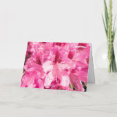 Roze bloemenweelde - gepersonaliseerde Moederdagka Kaart (Achterkant)