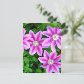 Roze bloemenwild Oregano botanisch groen Briefkaart (Staand voorkant)