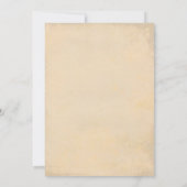 Roze  bloemetjes chique oud vrijgezellenfeest kaart (Achterkant)