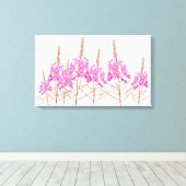  roze bloemetjes stijlvolle bloemenmoderne kunst canvas afdruk (Insitu (Houten vloer))