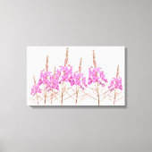 roze bloemetjes stijlvolle bloemenmoderne kunst canvas afdruk (Voorkant)