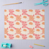 Roze bloemetjes tissuepapier (Craft)