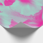  roze bloemetjespakpapier cadeaupapier (Hoek)