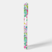 Roze bloemetuin met monogram Case-Mate iPhone case (Achterkant / Rechts)