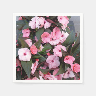 Roze bloemetuin stoffen servetten Elegante botan