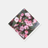 Roze bloemetuin stoffen servetten | Elegante botan (Hoek)