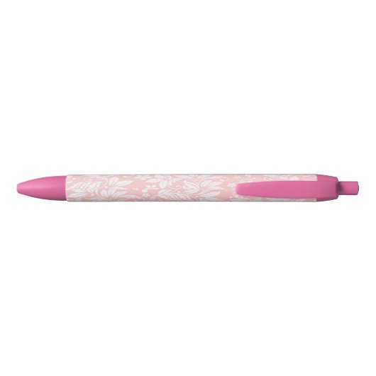 Roze bloemhart feestfavoriet met diamant zwarte inkt pen (Achterkant)