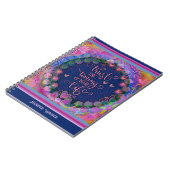  roze bloemharten vertrouwen op de timing notitieboek (Linkerzijde)